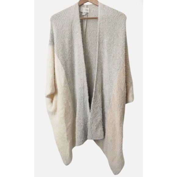 NWOT Saturday Sunday ANTHROPOLOGIE Color Block Wrap Open Cardigan Sweater O/S - Picture 1 of 7